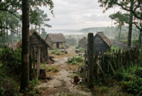 Abandoned Roanoke settlement associated with the Roanoke Colony mystery