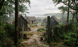 The Abandoned Roanoke Colony Abandoned Roanoke settlement associated with the Roanoke Colony mystery