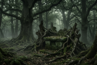Ancient Romans feared forests like this dense oak grove with a hidden stone altar