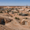 Coober Pedy underground town in South Australia surrounded by opal mine workings