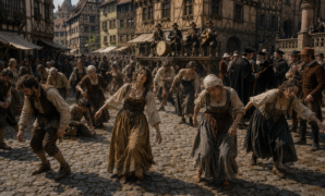 The Dancing Plague of 1518 Strasbourg townspeople during the Dancing Plague of 1518