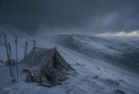 Dyatlov Pass mystery campsite beneath unstable winter snow in 1959