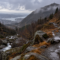 Isdalen valley near Bergen associated with the Isdal Woman mystery, AI-generated historical reconstruction