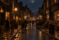 Whitechapel During the Jack the Ripper Murders Whitechapel London in 1888 during the Jack the Ripper murders, AI-generated historical reconstruction