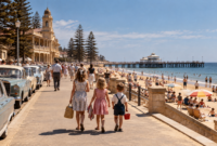 Beaumont children disappearance reconstruction at Glenelg Beach in Adelaide in 1966