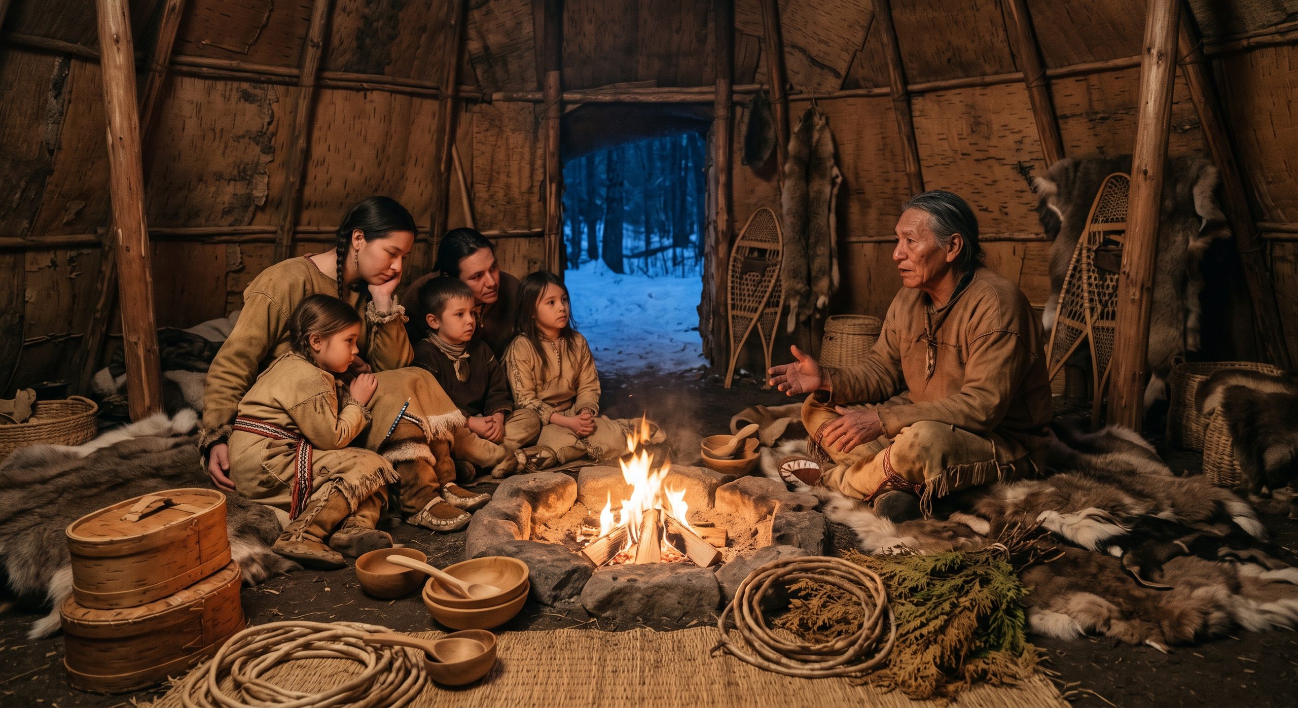 Wendigo legend told through Indigenous winter storytelling traditions